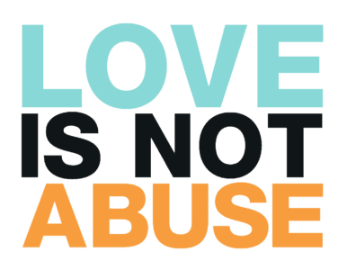 Our Client, logo Love Is Not Abuse