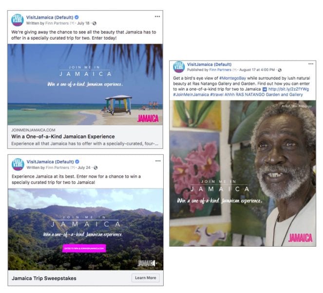 Social Posts for Jamaica Tourism