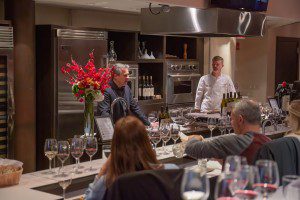 Chef at wine tasting event nyc