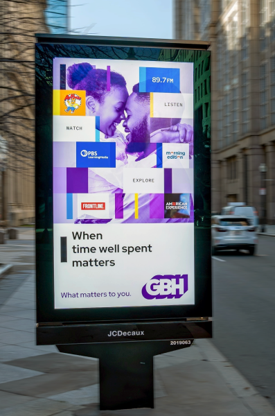 GBH bus stop advertisement