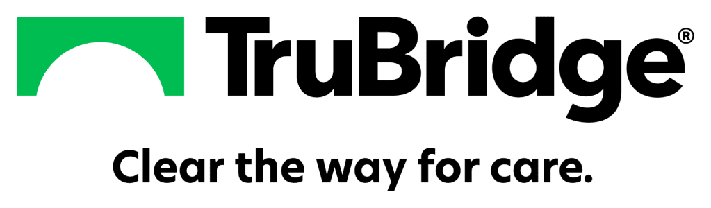 TruBridge Stacked Logo with clear the way for care tagline