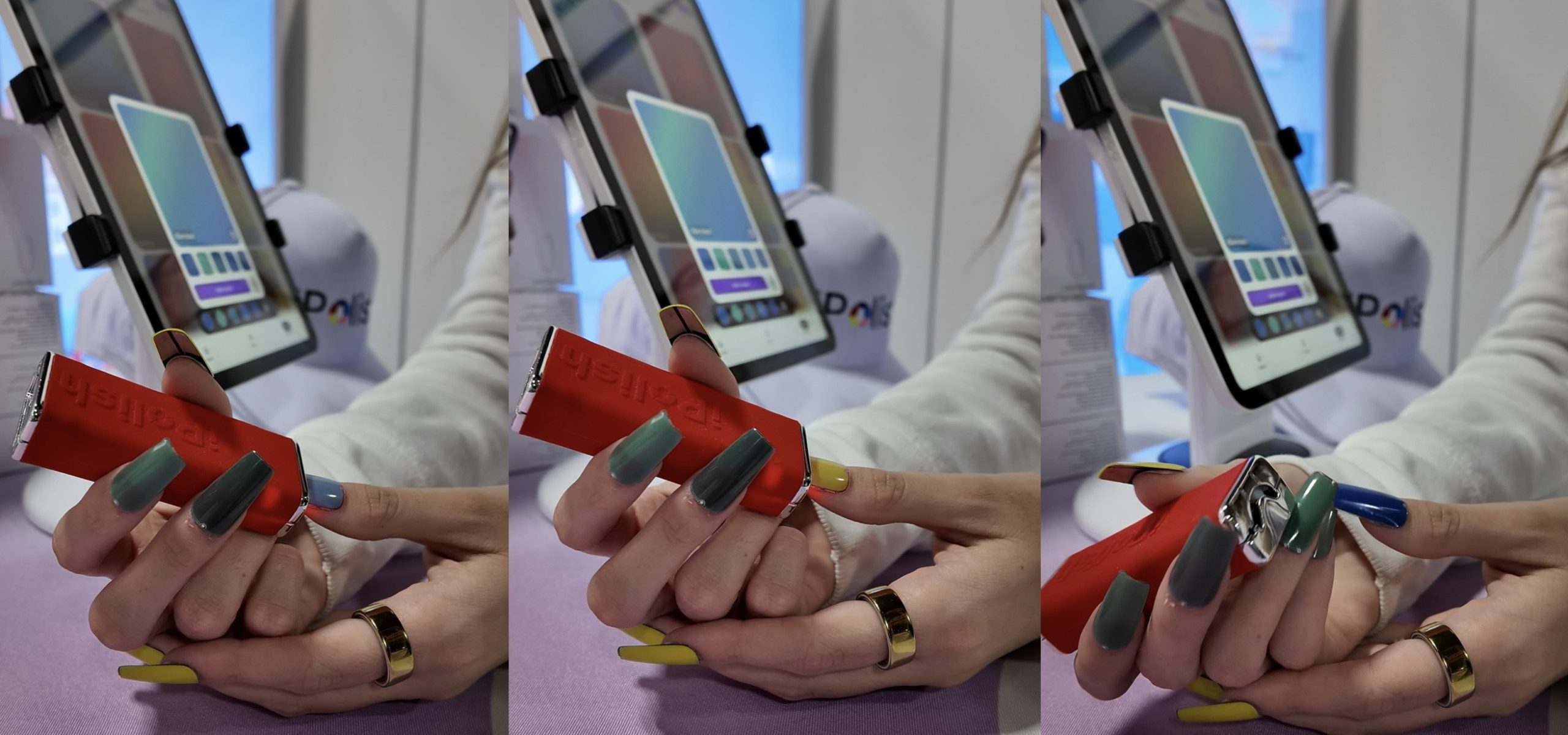 a small handheld device that allows people to change the color of their nails